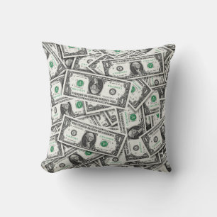 Coussin Modèle de billet d'un dollar
