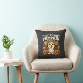 Coussin Modèle de Corgi Halloween Hey There Pumpkin (Chaise)