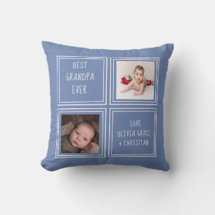 Coussin Modèle de deux photos personnalisé unique en son g