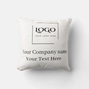 Coussin Modèle de logo personnalisé élégant
