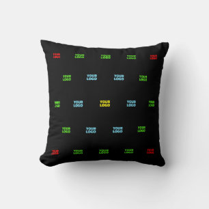 Coussin Modèle de motif de logo ou d'image téléchargé mode