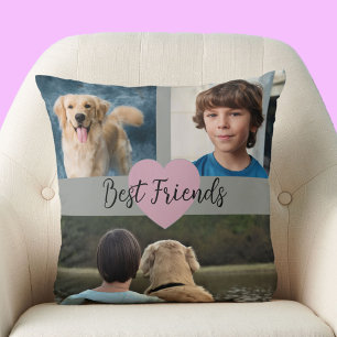 Coussin Modèle de photo Meilleurs amis Animaux de compagni