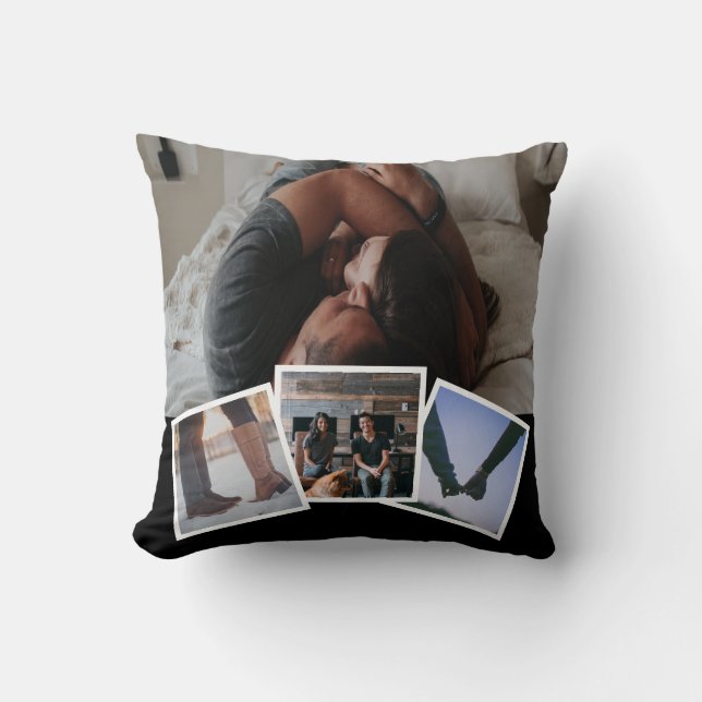 Coussin Modèle de photo personnalisé (Recto)