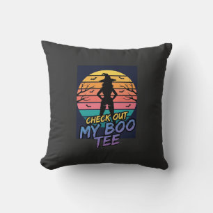 Coussin Modèle de T-shirt Halloween Check Out My Boo_1