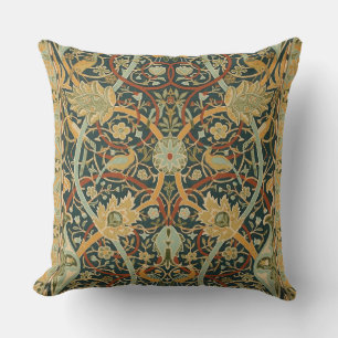 Coussin Modèle de tapisserie forestière de William Morris