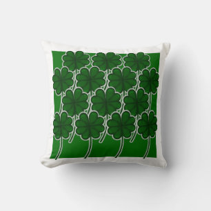 Coussin Modèle de trèfle simple pour la Saint-Patrick