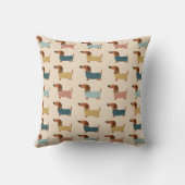 Coussin Modèle de tricot douillet pour teckel (Verso)