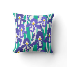 Modèle Floral Abstrait bleu Iris
