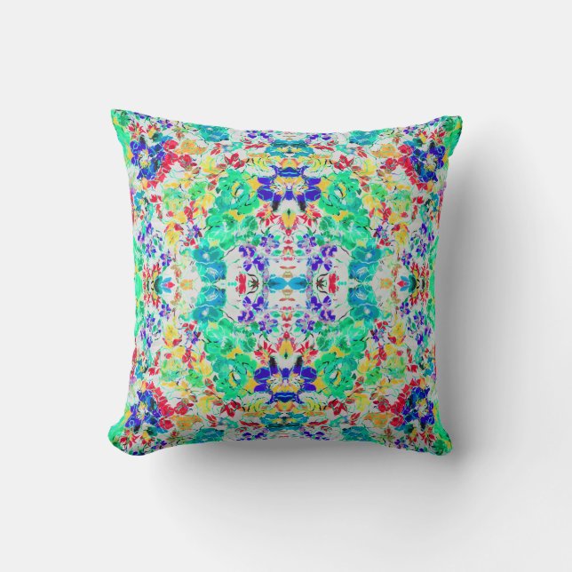 Coussin Modèle floral abstrait mignon (Recto)