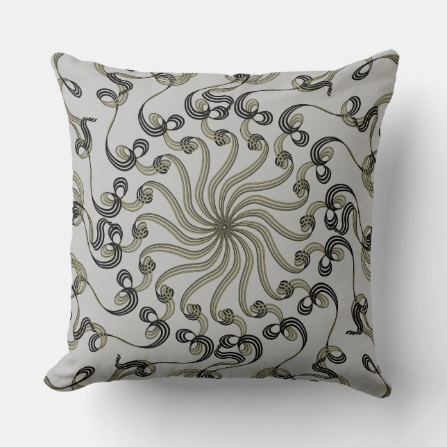 Coussin Modèle floral Abstrait moderne (Recto)
