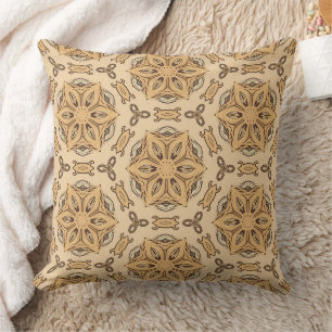 Coussin Modèle floral Art Nouveau géométrique
