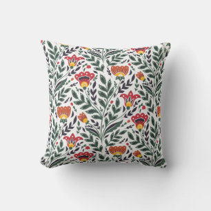 Coussin Modèle floral art populaire