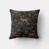 Coussin Modèle floral de cerfs (Verso)