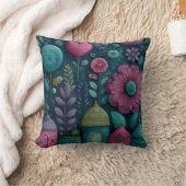 Coussin Modèle floral de conte de Whimsical (Couverture)