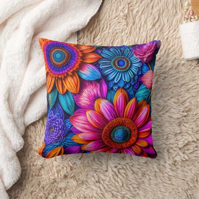 Coussin Modèle floral en style boho (Couverture)