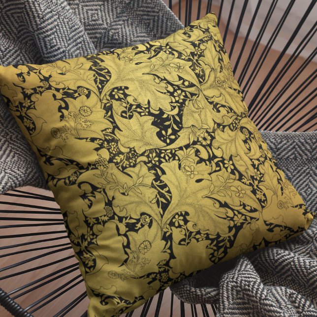 Coussin Modèle Floral Or Fleur orientale (Créateur téléchargé)