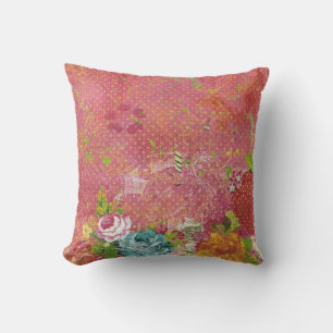 Coussin Modèle floral vintage