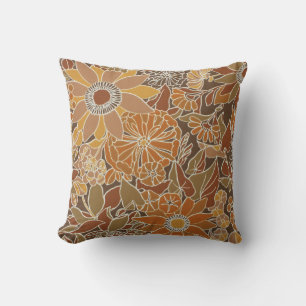 Coussin Modèle floral Vintage rétro Pillow