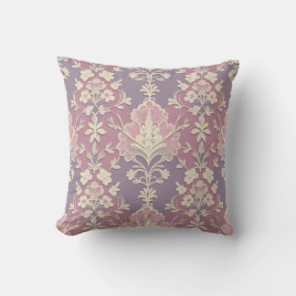 Coussin Modèle floral vintage rose