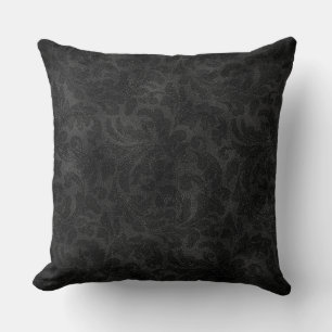 Coussin Modèle noir monochromatique de luxe
