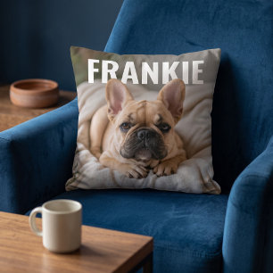 Coussin Modèle PhotoPop avec photo de compagnie personnali