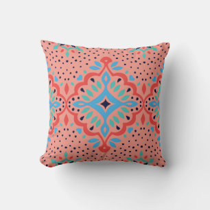 Coussin Modèle Vintage oriental damassé. La poterie Talave