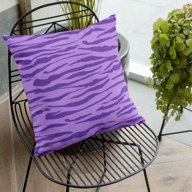 Coussin modèle Zèbre violet (Créateur téléchargé)