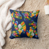 Coussin Modèles de spirales colorées (Couverture)