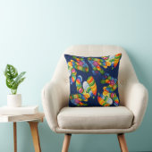 Coussin Modèles de spirales colorées (Chaise)