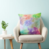 Coussin Modern Abstract Watercolor Clouds Colorful Pastel  (Chaise)