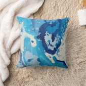 Coussin Modern abstract with pastel shades of blue ocean (Couverture)