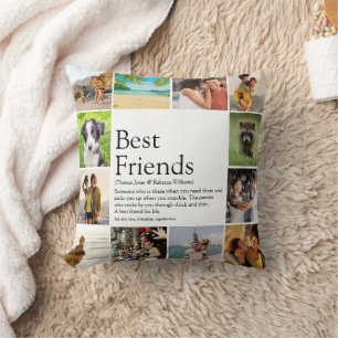 Coussin Modern Best Friends Définition Collage photo