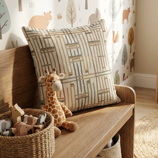 Coussin Modern Boho Linear Geometric ID1276