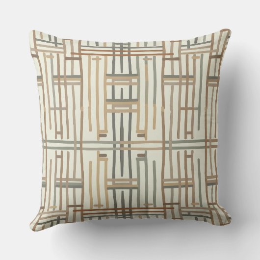 Coussin Modern Boho Linear Geometric ID1276 (Verso)