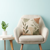 Coussin Modern Botanical Abstract Leaves Decorative Pillow (Chaise)