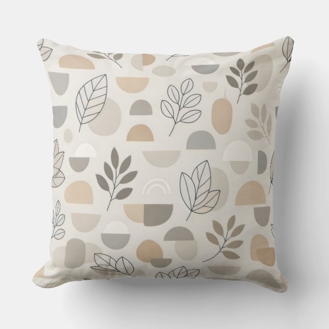 Coussin Modern Botanical Harmony (Recto)