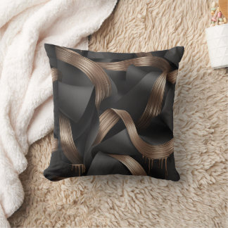 Coussin Modern Bronze Flow Luxury Masculine Accent