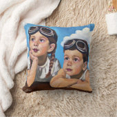 Coussin Modern Cherub Painting - Rembrandt Inspired Art (Couverture)