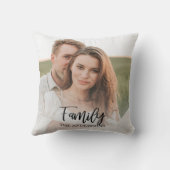 Coussin Modern Couple Collage Photo & charmant Cadeau Fami (Verso)