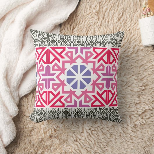 Coussin Modern Geometric colorful Boho Pattern (Couverture)