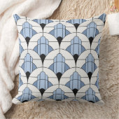 Coussin Modern Grey/Blue Art Deco Style (Couverture)