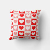 Coussin Modern Heart Pattern Throw Pillow - Romantic  (Verso)