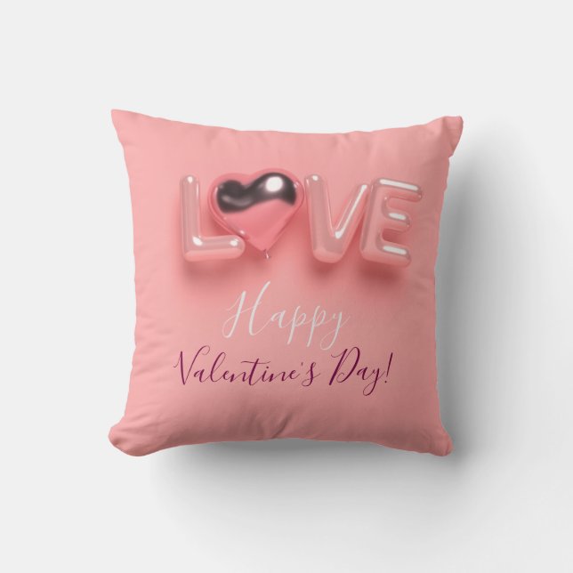 COUSSIN  MODERN  HEART PINK VALENTINES DAY   (Recto)