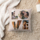 Coussin Modern LOVE Photo Collage Cutout Saint Valentin (Couverture)