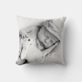 Coussin Modern Script Love Baby Photo (Recto)