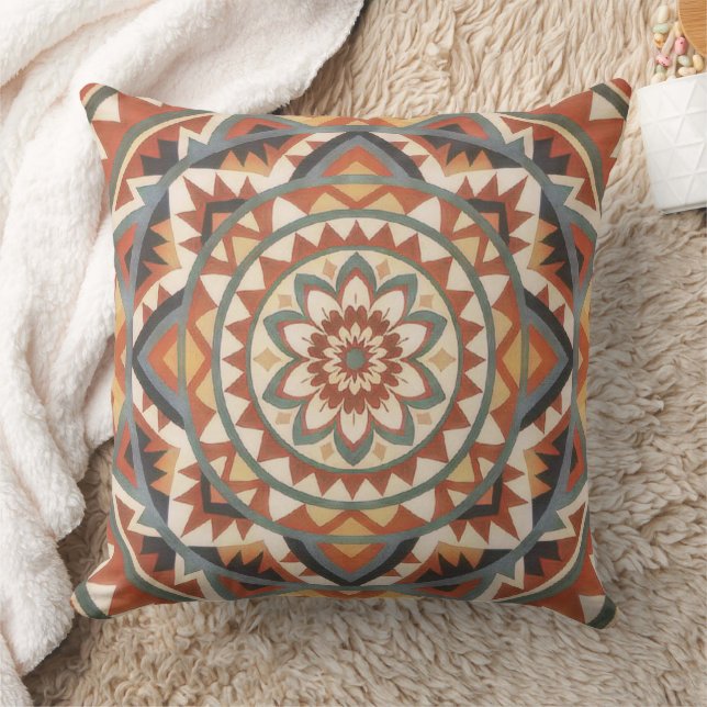 Coussin Modern Southwest Mandala (Couverture)