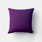 Coussin Moderne 2 Initiales | Ombre Subtile Violet Foncé (Verso)