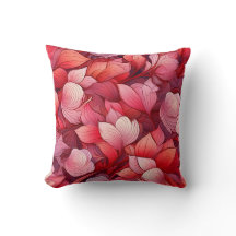 Coussin moderne à thème rouge