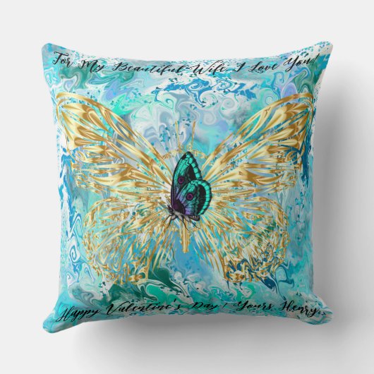 Coussin Moderne Abstrait double face 2 conceptions cadeau (Verso)