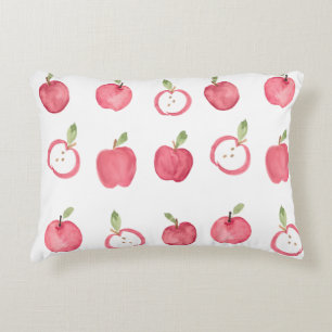 Coussin moderne Apple Watercolor Design